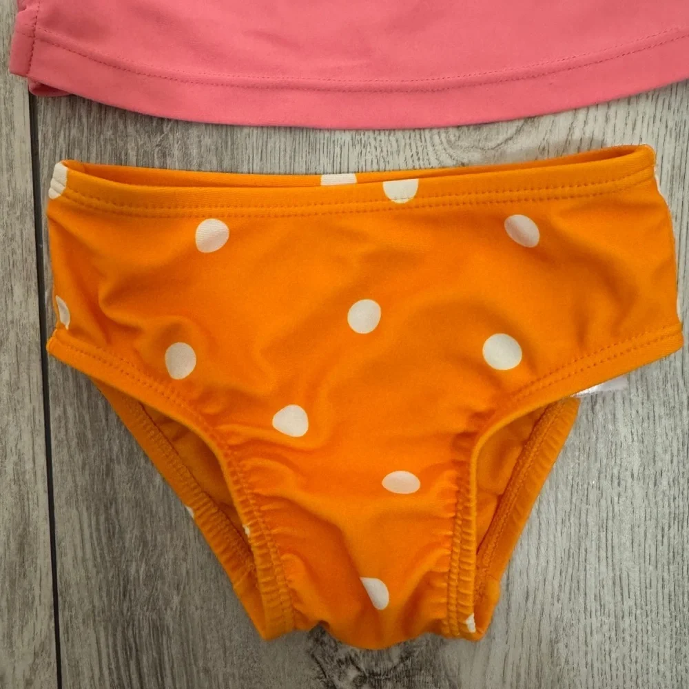 Disney Minnie Mouse Pink and Orange Kids Swim Set